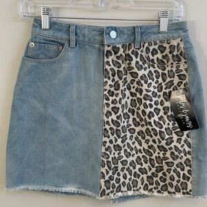 NWT entro Denim Mini Skirt